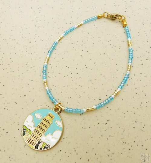 Handmade náramok Pisa - chirurgická oceľ — foto 1
