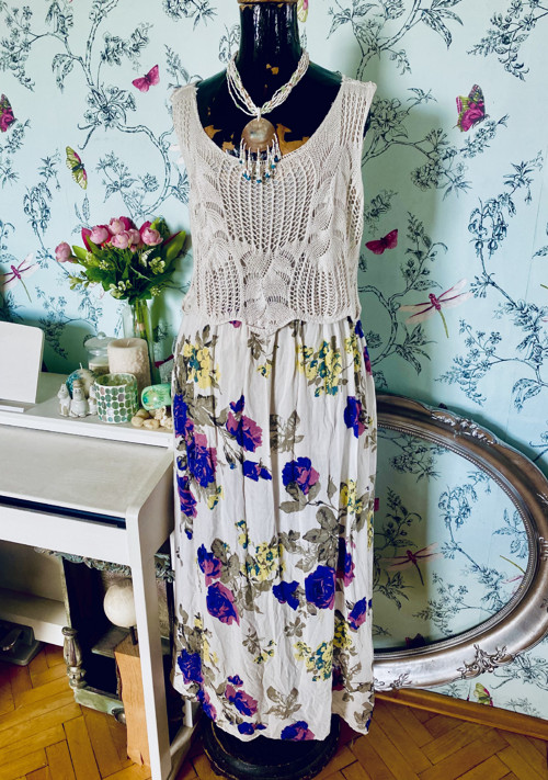Šaty boho s topem háčkovaným — foto 1