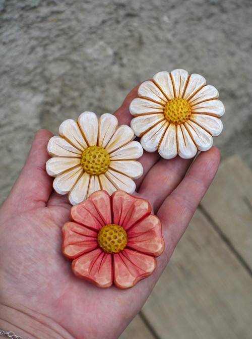 Planá růžička - brož (5,5cm)