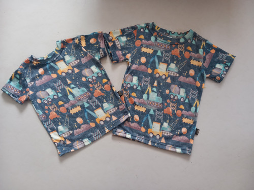 Merino tričko Stavba na jeans 86