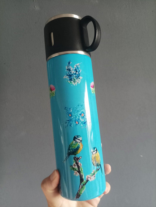 Termoska s hrnečkem 550 ml - ptactvo