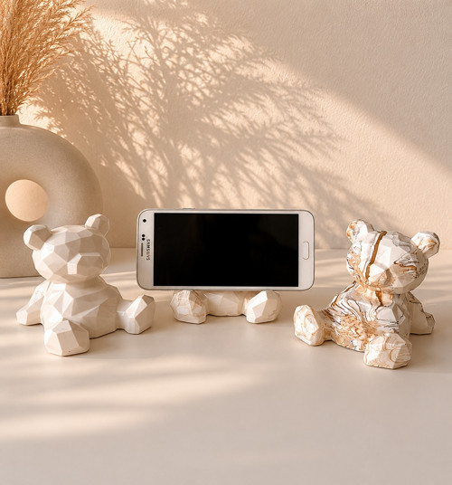 Designový držák na telefon MEDVÍDEK