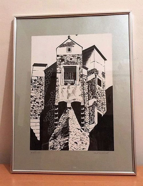 Obraz Arkýř (Černobílý svět)