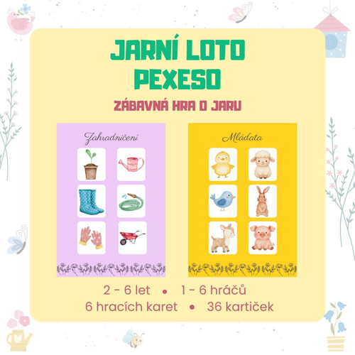Jarní loto a pexeso