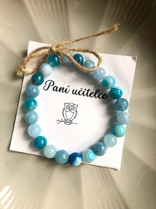 Minerální náramek "Paní učitelce"
