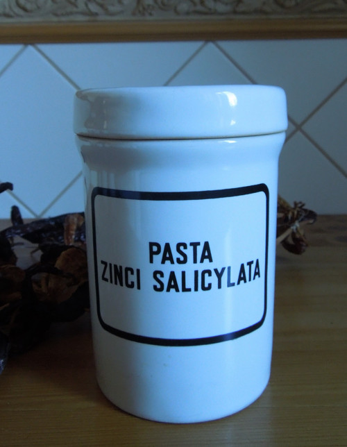 Stará značená porcelánová dóza - stojatka