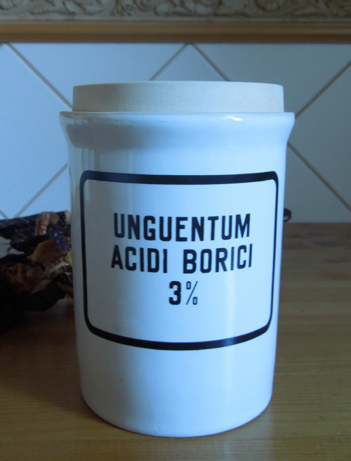 Stará značená porcelánová dóza - stojatka