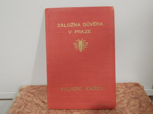 Záložna Důvěra v Praze - vkladní knížka