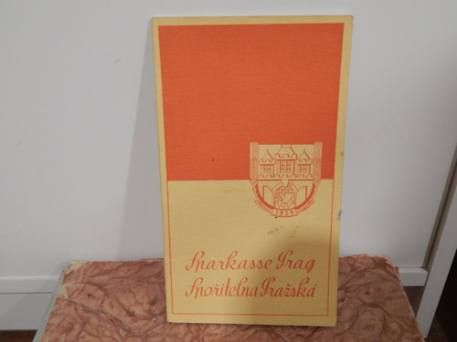 Spořitelní knížka- Spořitelna pražská