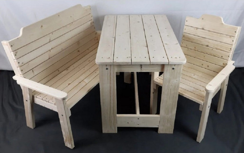 Dřevěný dětský zahradní set