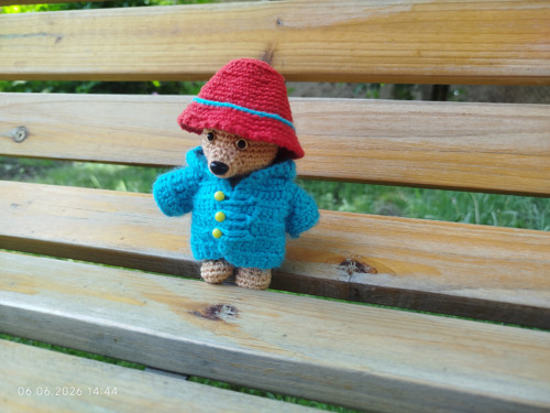 Handmade Amigurumi Bear 4" (4,5")