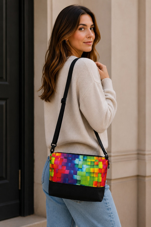 CROSSBODY KABELKA - S - kočárkovina