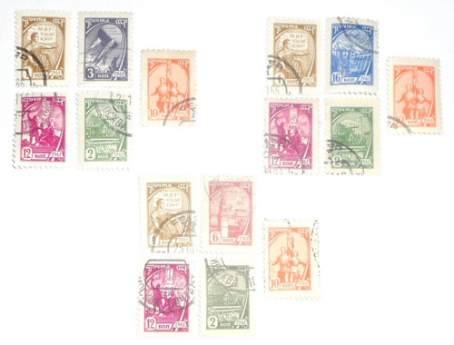 5x poštovní ZNÁMKA • SSSR, 1961