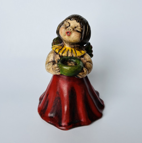 Keramický svícen Anděl 15 cm, Thun Bozner, Itálie