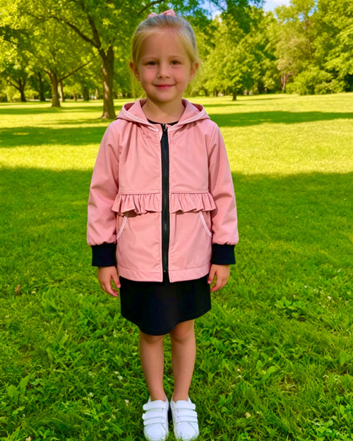 Softshell kabátek dětský starorůž letní