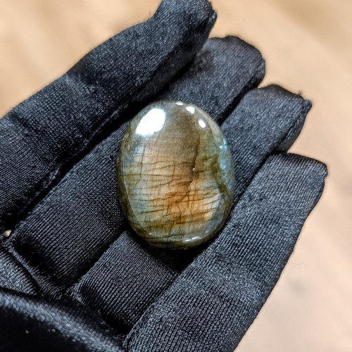 Labradorit, ID 5735, 32x25 mm - výprodej