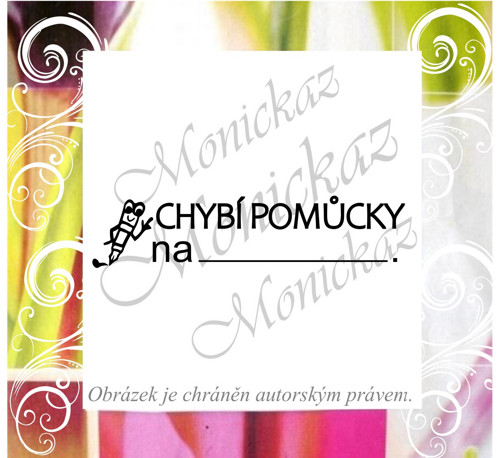 Chybí pomůcky na ... 2596. Razítko.