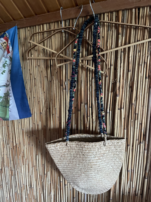 Japonská slaměná vintage kabela — foto 1