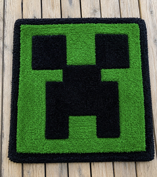 Minecraft Creeper koberec | Handmade