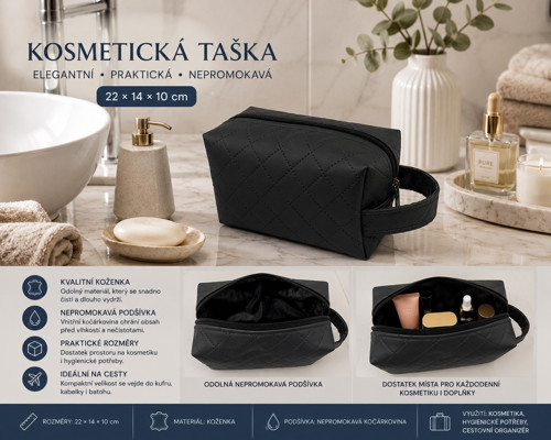 Kosmetická Taška - Koženka