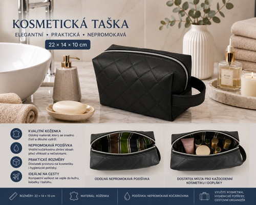 Kosmetická Taška - Koženka