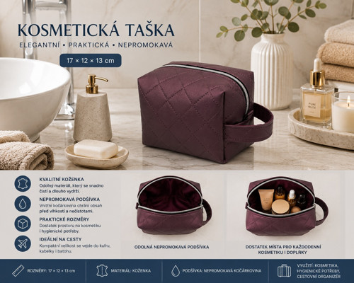 Kosmetická Taška - Koženka — foto 1