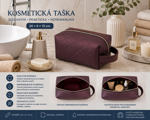 Kosmetická Taška - Koženka