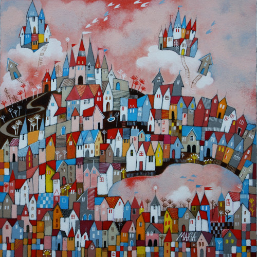 Vzdušné zámky ... 40x40cm