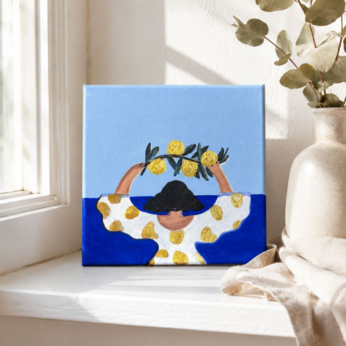 Malba 'Golden ritual' | akryl | 15×15cm