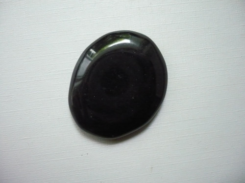 Placka - obsidián 41 mm, č.463w