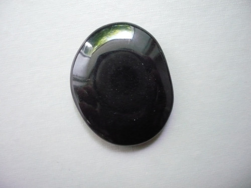 Placka - obsidián 43 mm, č.470w