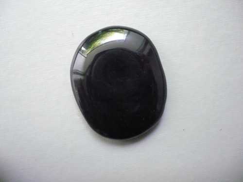 Placka - obsidián 43 mm, č.489w
