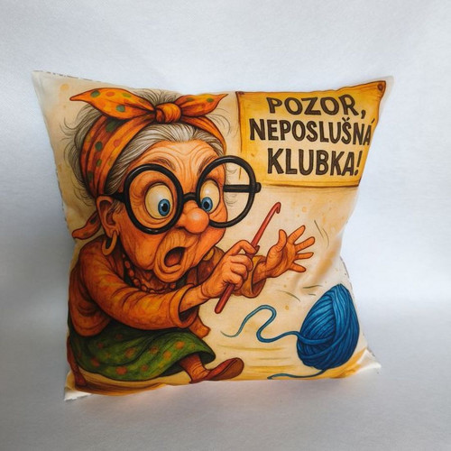 Povlak na polštář Pozor neposlušná klubka