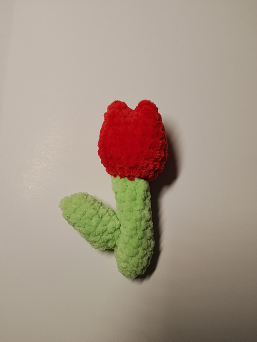Háčkovaný tulipán