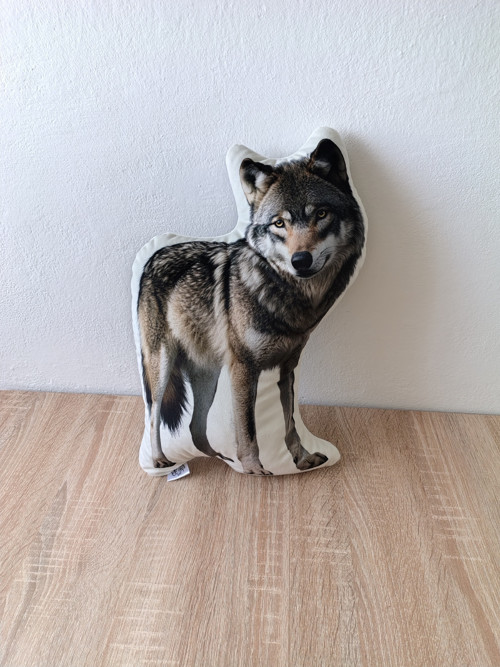 Vlk - 3D polštář — foto 1