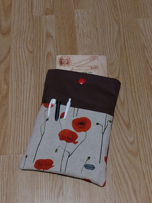 Obal na knihu - vlčí máky