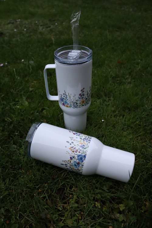 Termohrnek 1200 ml - kytky