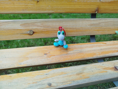 Handmade Amigurumi Dino Dinosaur 2"