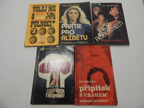 5 x detektivky, kriminálky, Christie, Jedlička