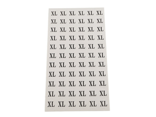 Samolepící velikostní štítky XL (66ks)