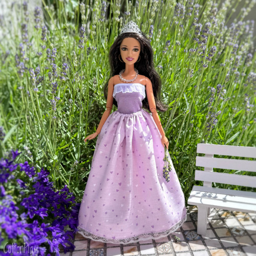 Princezna Barbie - Sada oblečení - Levandulová