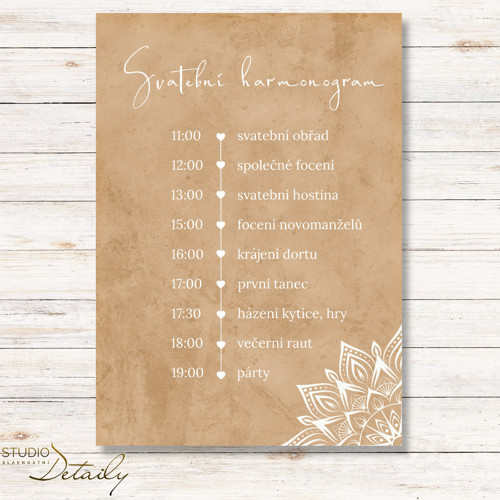 Svatební program - Boho elegance — foto 1