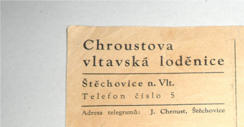 DOPISNICE • Chroustova Vltavská loděnice, 1941