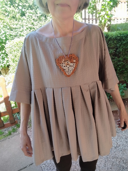 Oversized halenka / tunika s bohatým řasením