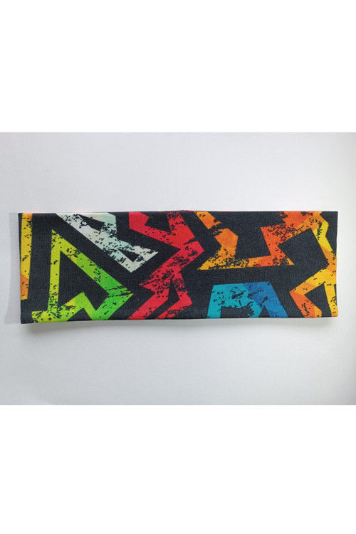 Bavlněná čelenka "Grafitová ",vel. 54-58cm