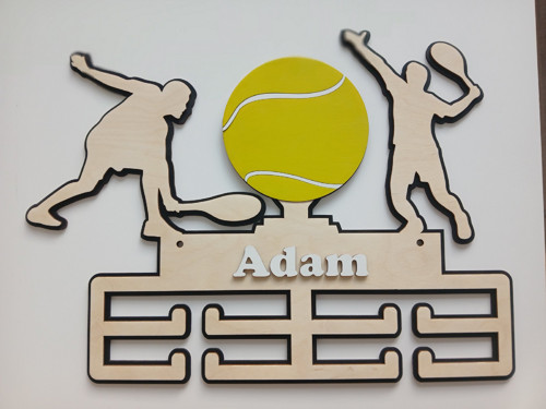 Věšák na medaile tenis