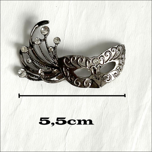 Škraboška - bižut.komponent - 5,5cm