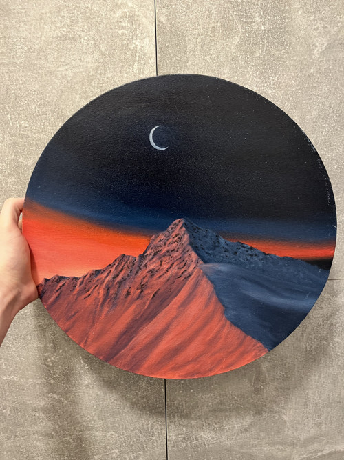 Západ slunce na horách - Alpenglow