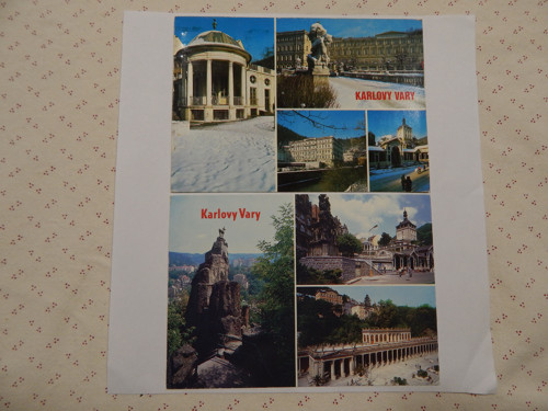 2 x Karlovy Vary - barevné pohlednice