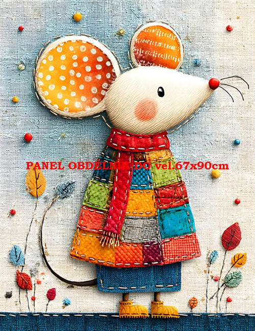 Bavlněný panel 7x10 cm